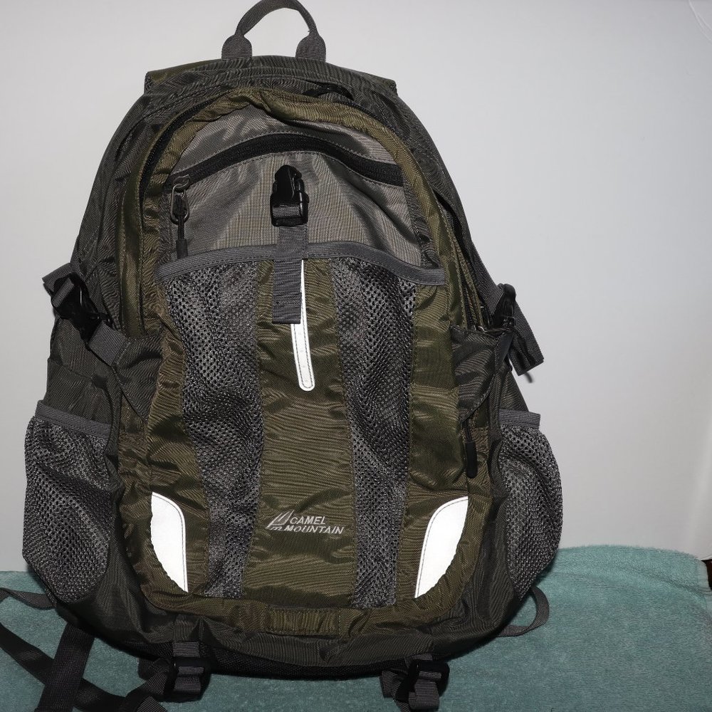 Camel Mountain Backpack, 20" Perfect for school, Travel Green NWOT Never Used